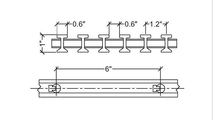 I-Bar PI-1050 dimensions