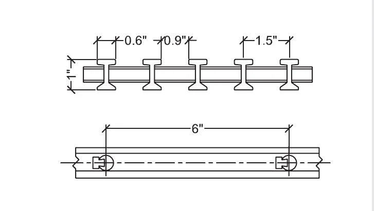 I-Bar PI-1060 dimensions
