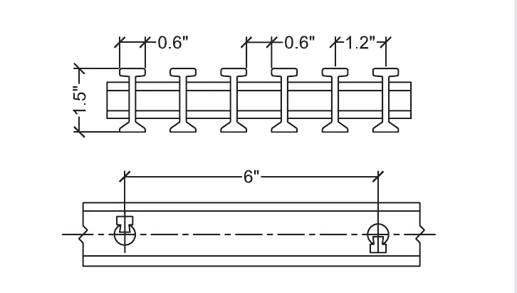 I-Bar PI-1550 dimensions
