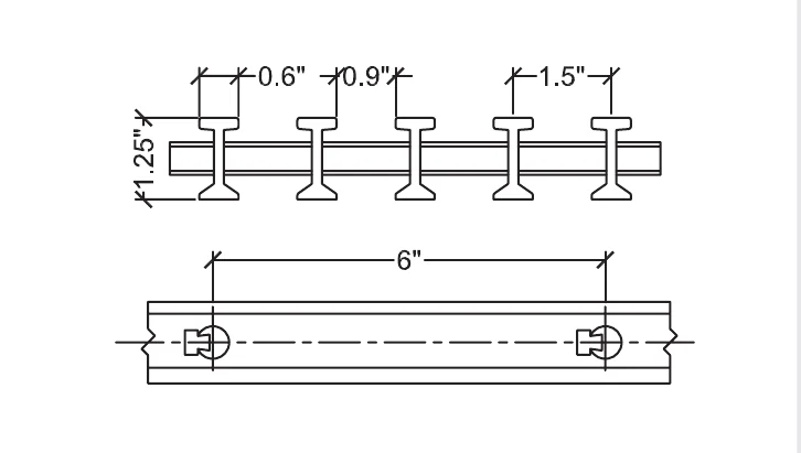 I-Bar PI-1260 dimensions